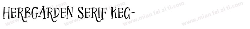 HerbGarden Serif Reg字体转换